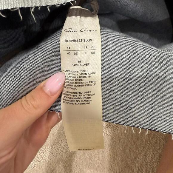 Rick Owens Metallic Strapless Dress - Picture 6 of 6